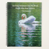 SCHÖNES WEISSES SCHWIMMEN/MENSCHEN, DIE PLANEN, ER PLANER (Vorderseite)