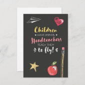 Schönes Weitangebot - Lehrkräfte Dankeskarte (Vorne/Hinten)