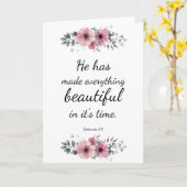 Schönes Wertvolles Bibelpreisangebot Karte (Gelbe Blume)