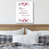 Schönes Wertvolles Bibelverse Inspiriert Leinwanddruck (Insitu (Schlafzimmer))