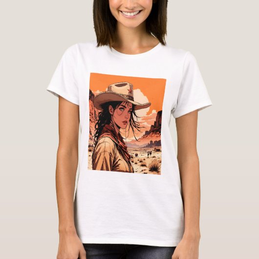 schönes Western T-Shirt (Vorderseite)