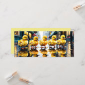 Schönes Wetter für Ducks Flat Get Well Card Karte (Vorderseite/Rückseite Beispiel)