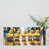 Schönes Wetter für Ducks Flat Get Well Card Karte (Stehend Vorderseite)