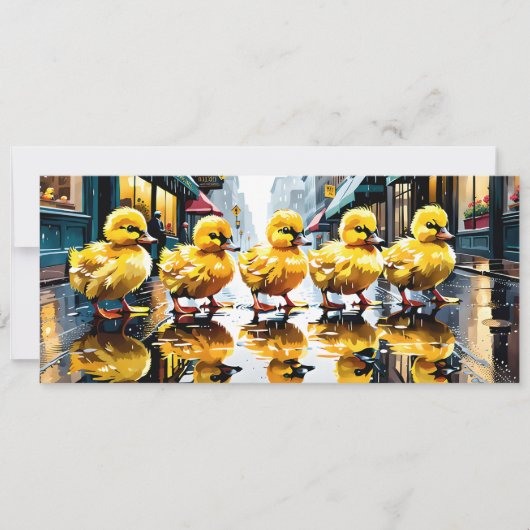 Schönes Wetter für Ducks Flat Get Well Card Karte (Vorderseite)