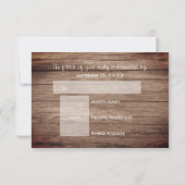 Schönes Wetter Holzfass und Korallen - UAWG RSVP Karte (Rückseite)