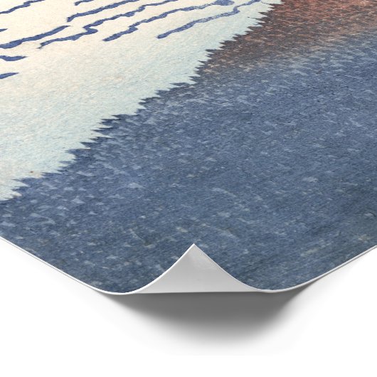 Schönes Wetter mit Südwind Poster (Ecke)