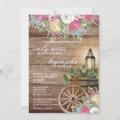 Schönes Wetterholz mit farbenfroher Blüte Einladung (Vorderseite)