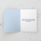 Schönes Whimsical Pferd Winter Geburtstag Karte (Innenseite)