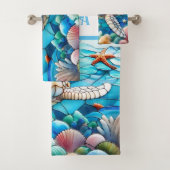 Schönes White Baby Sea Schildkröte Schwimmen Badhandtuch Set (Insitu)