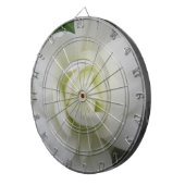 Schönes White Carnation Dart Board Dartscheibe (Vorderseite rechts)