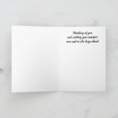 Schönes White Cat Pet Beileid Karte (Innenseite)