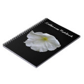 Schönes White Petunia Notebook Notizblock (Linke Seite)