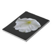 Schönes White Petunia Notepad Notizblock (Rotiert)
