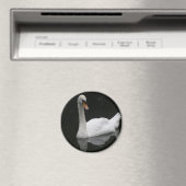 Schönes White Swan Magnet (In Situ (Geschirrspüler))