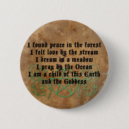 Schönes Wiccan Gedicht Button