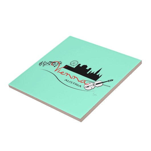 Schönes Wien, Österreich Fliese (Seite)