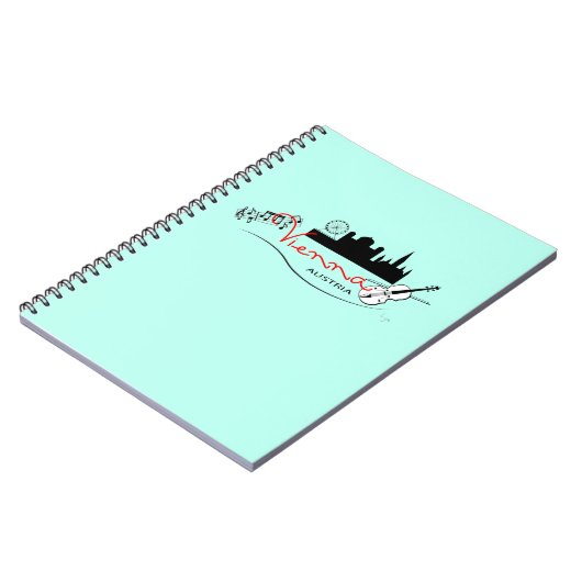 Schönes Wien, Österreich Notizblock (Linke Seite)