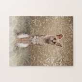 Schönes Wildafrikanisches Serval Cat Puzzle (Horizontal)