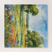 Schönes Wildblume-Feld für Wasserfarben Puzzle (Horizontal)