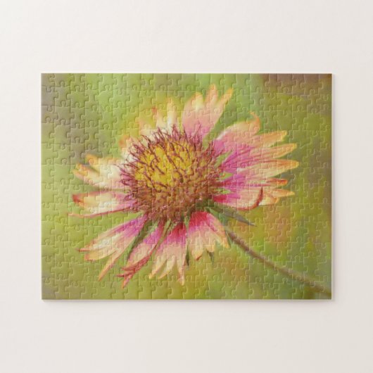 Schönes Wildblume mit Feuerrädern Art Puzzle (Horizontal)