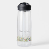 Schönes Wildblumen-Monogramm-Blumen-Wasserflasche Trinkflasche (Vorne)