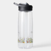 Schönes Wildblumen-Monogramm-Blumen-Wasserflasche Trinkflasche (Rechts)