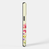 Schönes Wildblumengarten-Monogramm iPhone Hülle (Rechte Seite)