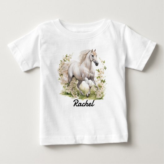 Schönes Wildpferd Baby T-shirt (Vorderseite)