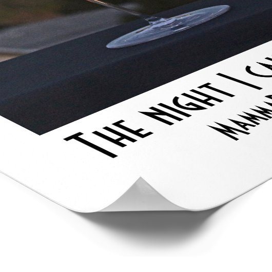 Schönes Wine and Moon Poster! Poster (Ecke)