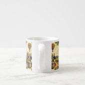 Schönes Wine Country Hot Air Ballon Espressotasse (Rückseite)