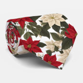 Schönes Winter Blume Winterrot Blume grün Krawatte (Gerollt)