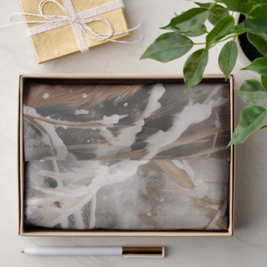 Schönes Winter Fox Dekoupage Tissue Seidenpapier (Geschenk)