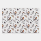 Schönes Winter-Waldland im Herbst Tier Geschenkpapier Set (Vorderseite)