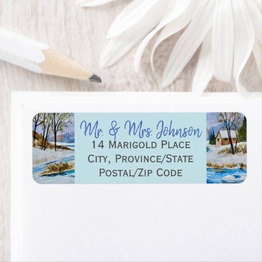 Schönes Winterlandschaftssiegel (Insitu)