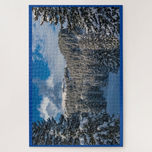 Schönes Winterszene-Puzzle Puzzle (Vertikal)