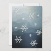 Schönes Winterwunderland Prinzessin kleidet süß 16 Einladung (Rückseite)