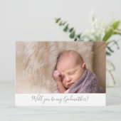 Schönes wirst du mein Foto sein Einladung (Stehend Vorderseite)