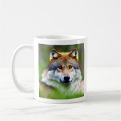 Schönes Wolfskopfbild Kaffeetasse (Links)