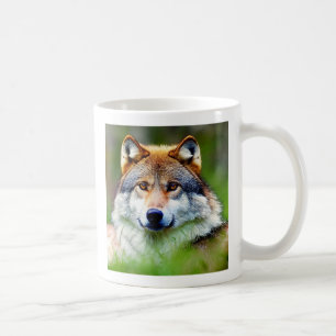 Schönes Wolfskopfbild Kaffeetasse