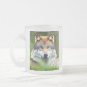 Schönes Wolfskopfbild Mattglastasse (Links)