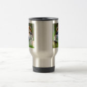 Schönes Wolfskopfbild Reisebecher (Mittel)