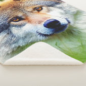 Schönes Wolfskopfbild Sherpadecke (3/4)