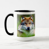 Schönes Wolfskopfbild Tasse (Links)