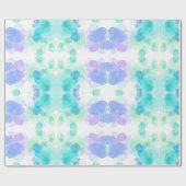 Schönes Wrapping Papier mit Wasserfarbeffekten Geschenkpapier (Flach)