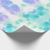 Schönes Wrapping Papier mit Wasserfarbeffekten Geschenkpapier (Ecke)