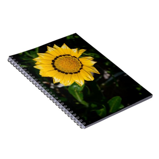 Schönes Yellow Blume Notebook Notizblock (Rechte Seite)