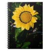 Schönes Yellow Blume Notebook Notizblock (Vorderseite)