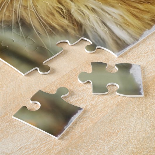 Schönes Yellow Cat Jigsaw Puzzle (Seite)