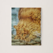 Schönes Yellow Cat Jigsaw Puzzle (Vertikal)