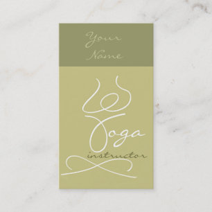 Schönes Yogalehrer buisnesscard Visitenkarte